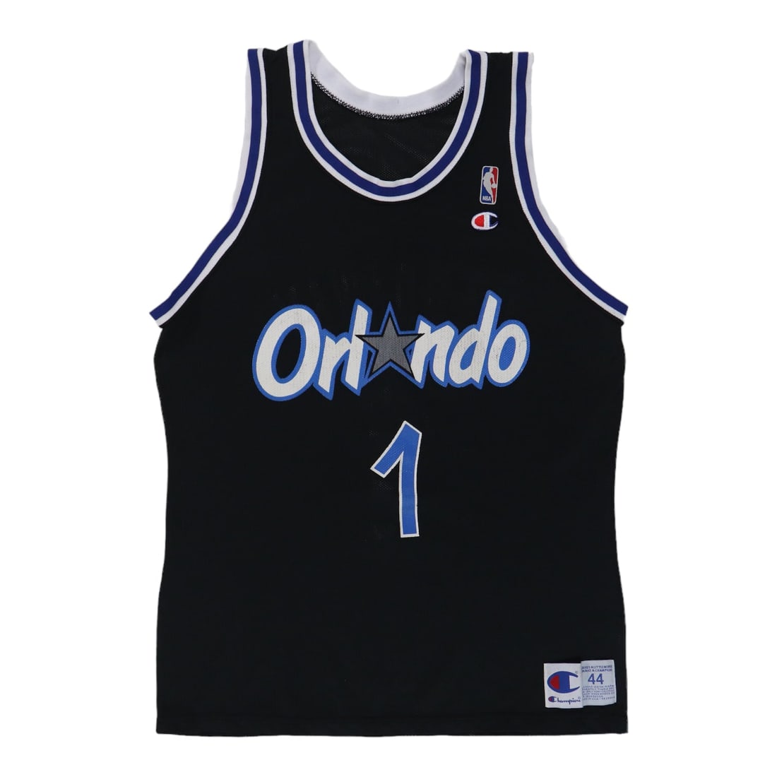 Vintage 1990s NBA Jersey Featuring Anfernee Penny Hardaway: Vintage 1990s NBA Jersey Featuring Anfernee Penny Hardaway This is an original 1990s Anfernee Penny Hardaway NBA jersey, featuring both front and back graphics. It is a genuine vintage item, not a mod