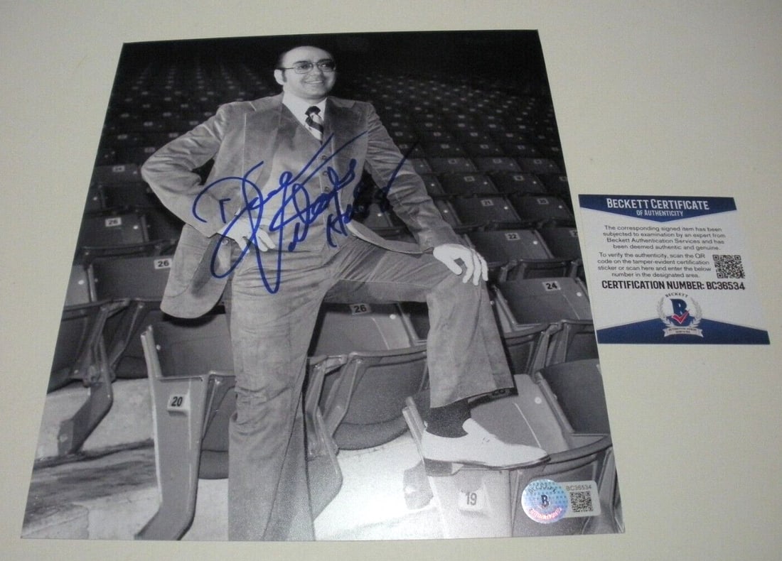 Dick Vitale Signed 8x10 Basketball Photo with Beckett COA Hall of Fame 2008 (1 of 1)