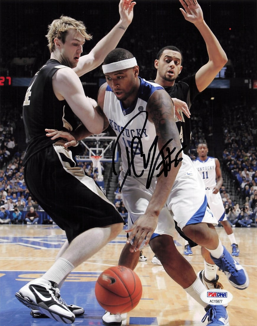 Demarcus Cousins Autographed 8x10 Photo Kentucky Wildcats PSA/DNA: Demarcus Cousins Autographed 8x10 Photo Kentucky Wildcats PSA/DNA This professionally printed 8x10 photograph features Demarcus Cousins, showcasing his time with the Kentucky Wildcats. The photograph 