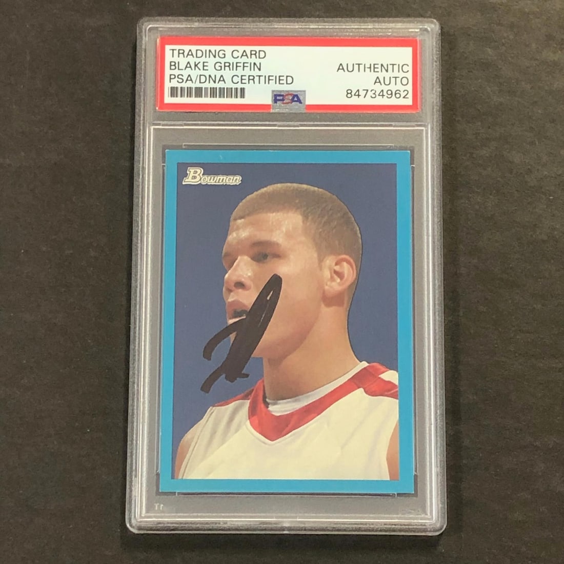 2009-10 Topps Bowman #101 Blake Griffin Autographed Card PSA/DNA: 2009-10 Topps Bowman #101 Blake Griffin Autographed Card PSA/DNA This 2009-10 Topps Bowman #101 card features a bold autograph from Blake Griffin, the former standout player for the Los Angeles Clippe