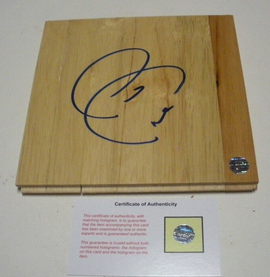 Signed Paul Pierce 6x6 Celtics Floorboard With COA NBA Champion Memorabilia: Signed Paul Pierce 6x6 Celtics Floorboard With COA NBA Champion Memorabilia This is an original 6x6 inch floorboard signed by Paul Pierce, commemorating his achievements with the Boston Celtics as an 