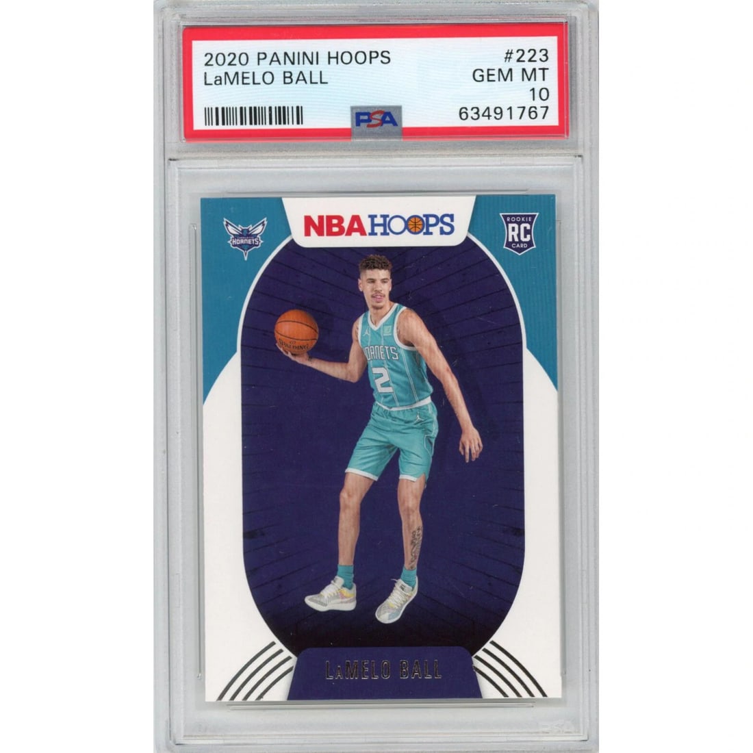 2020-21 Panini Hoops LaMelo Ball #223 Rookie RC Card PSA 10 Authenticated (1 of 2)