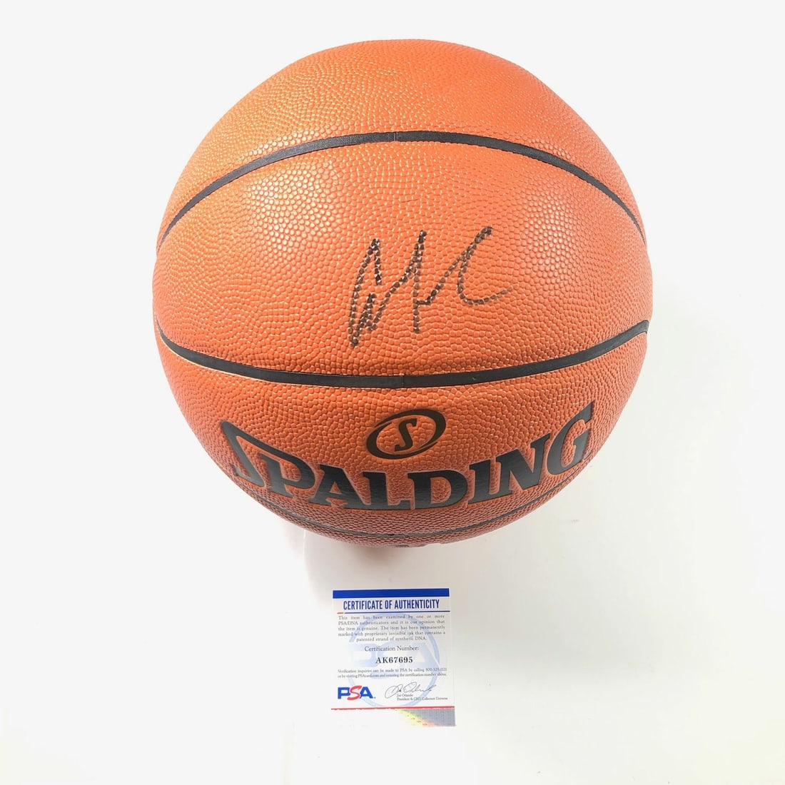 PSA DNA authenticated Andre Iguodala Spalding basketball Warriors autograph (1 of 3)