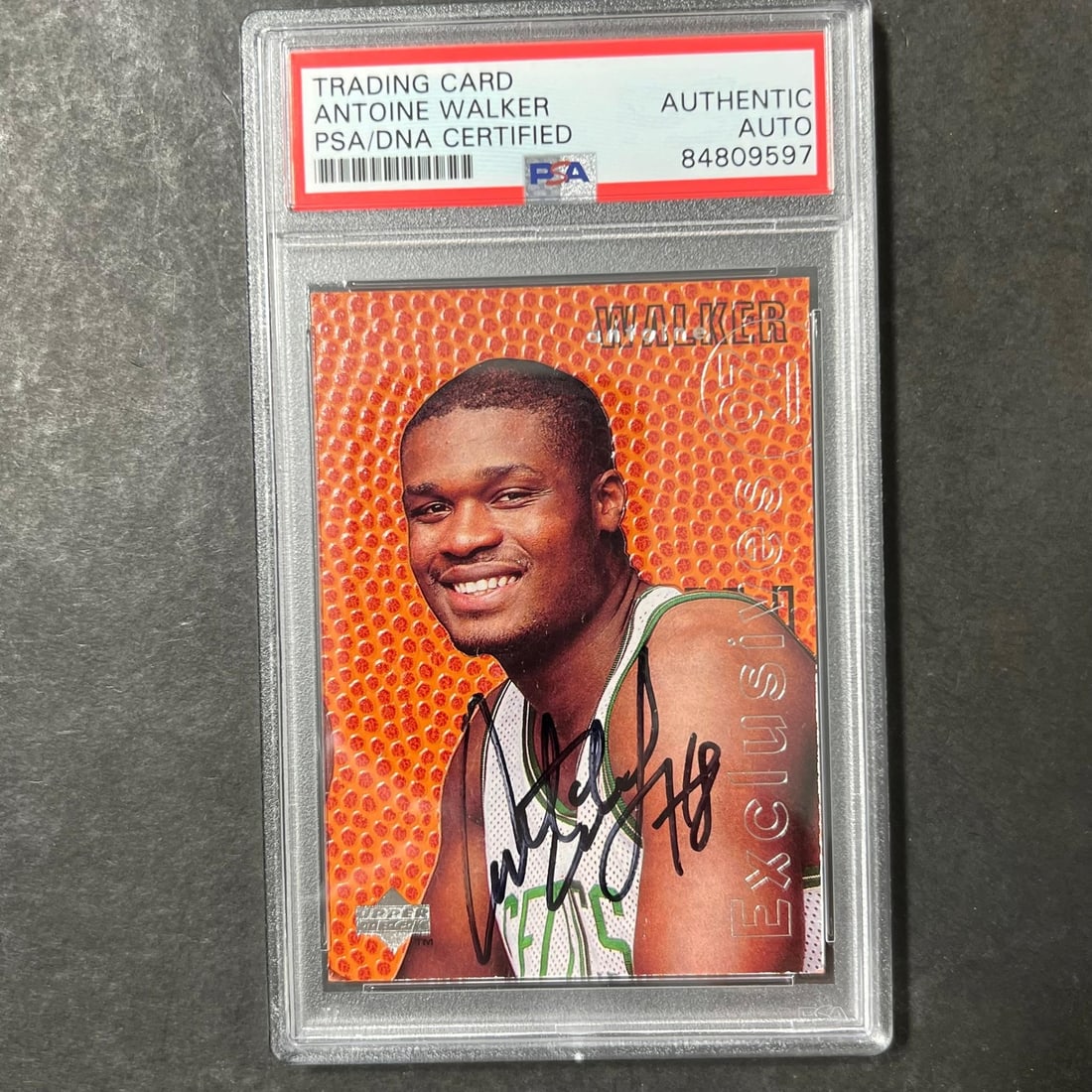 Antoine Walker PSA Authenticated Autograph 1997 Upperdeck Exclusive Card #R6 (1 of 2)