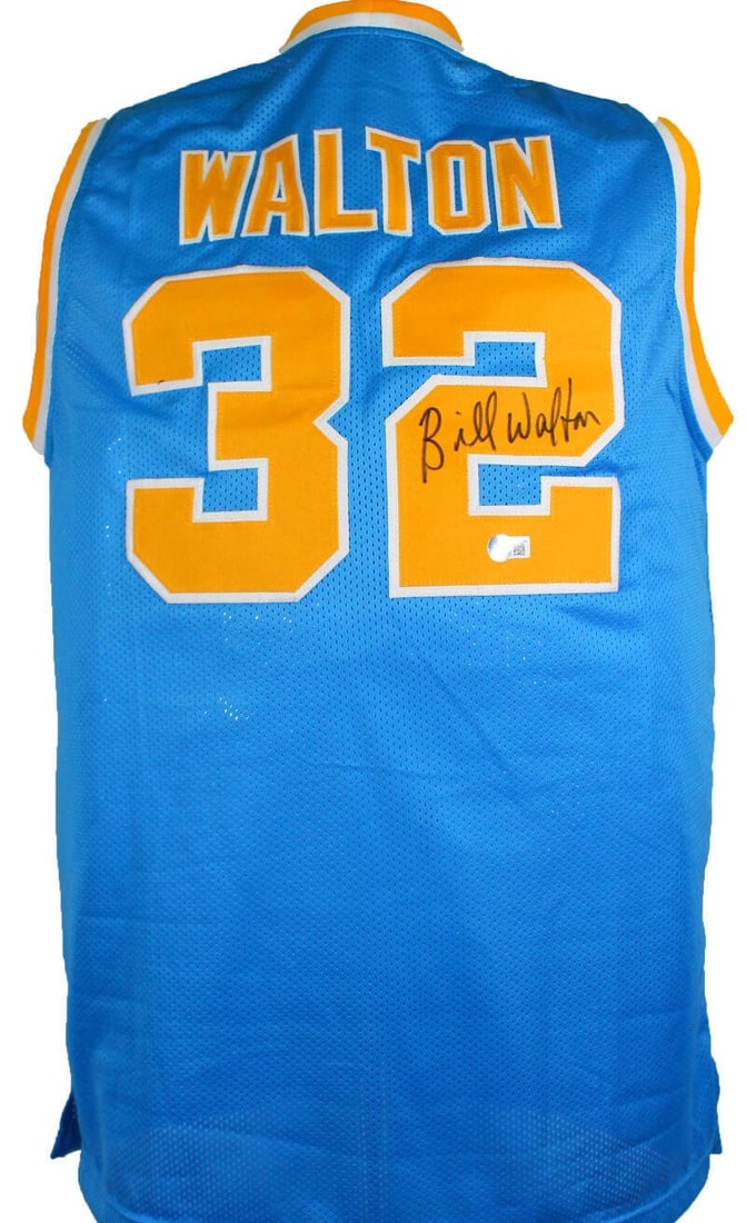 Bill Walton Signed Blue UCLA Basketball Jersey Beckett Authenticated (1 of 5)