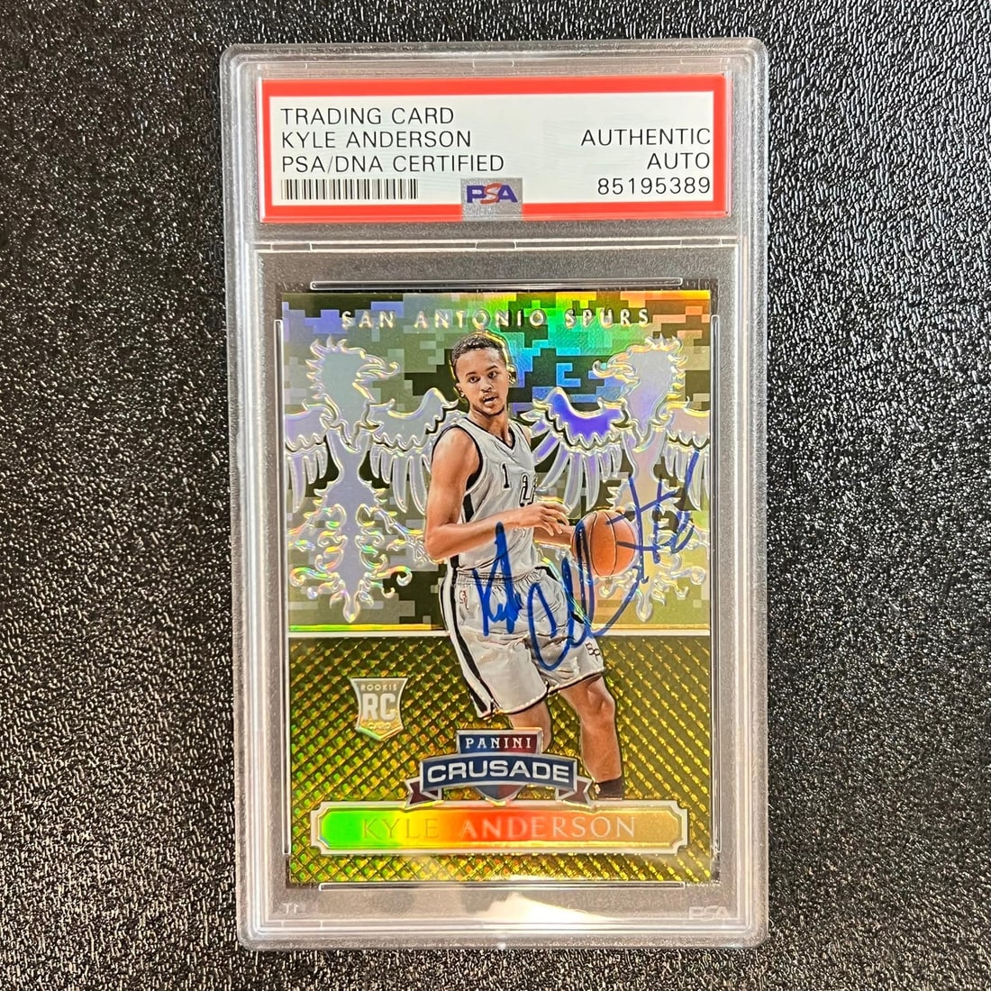 2014-15 Panini Excalibur Kyle Anderson Signed Card PSA/DNA Authenticated (1 of 2)
