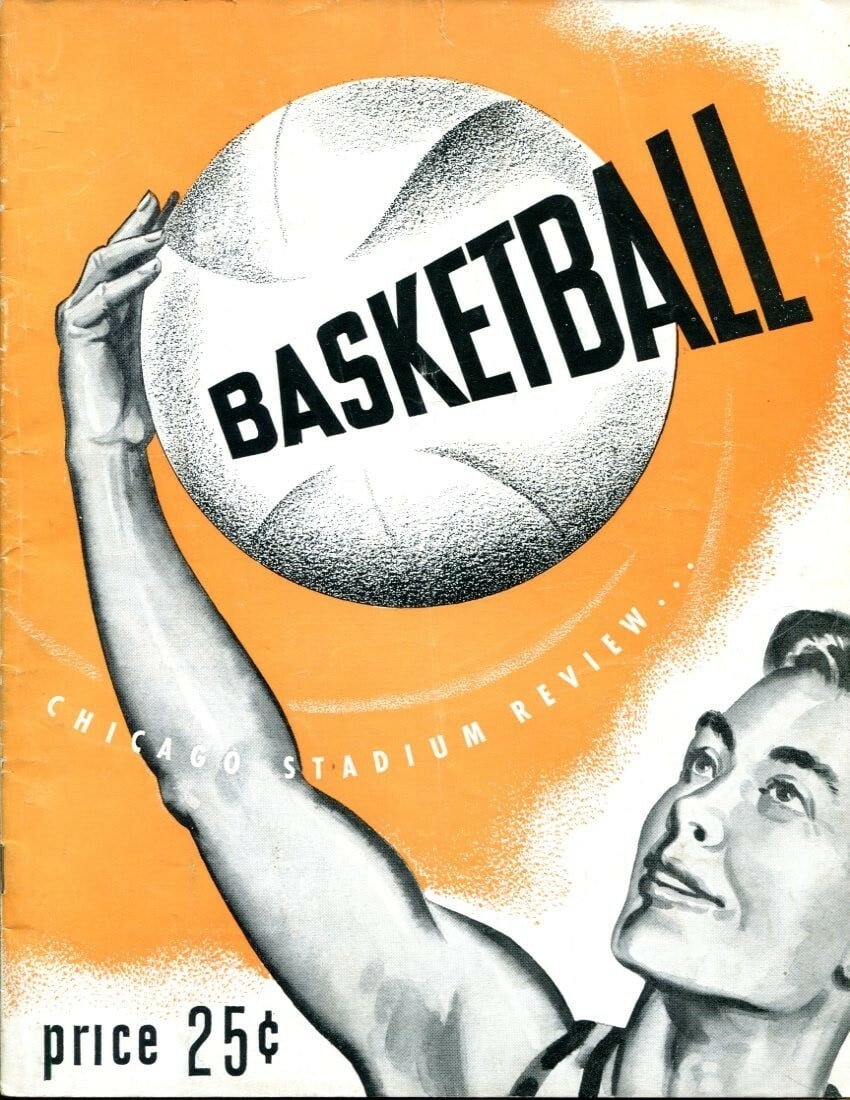 Chicago Stags 1949-50 Basketball Program From NBA Inaugural Season (1 of 4)