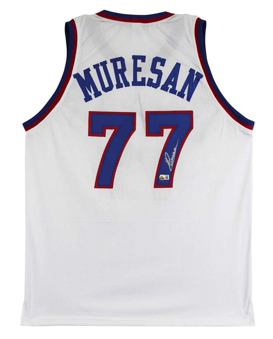 Gheorghe Muresan Signed White Pro Style Jersey Washington Bullets BAS Authenticated: Gheorghe Muresan Signed White Pro Style Jersey Washington Bullets BAS Authenticated This authentic white pro style jersey is personally signed by Gheorghe Muresan, a former player for the Washington B