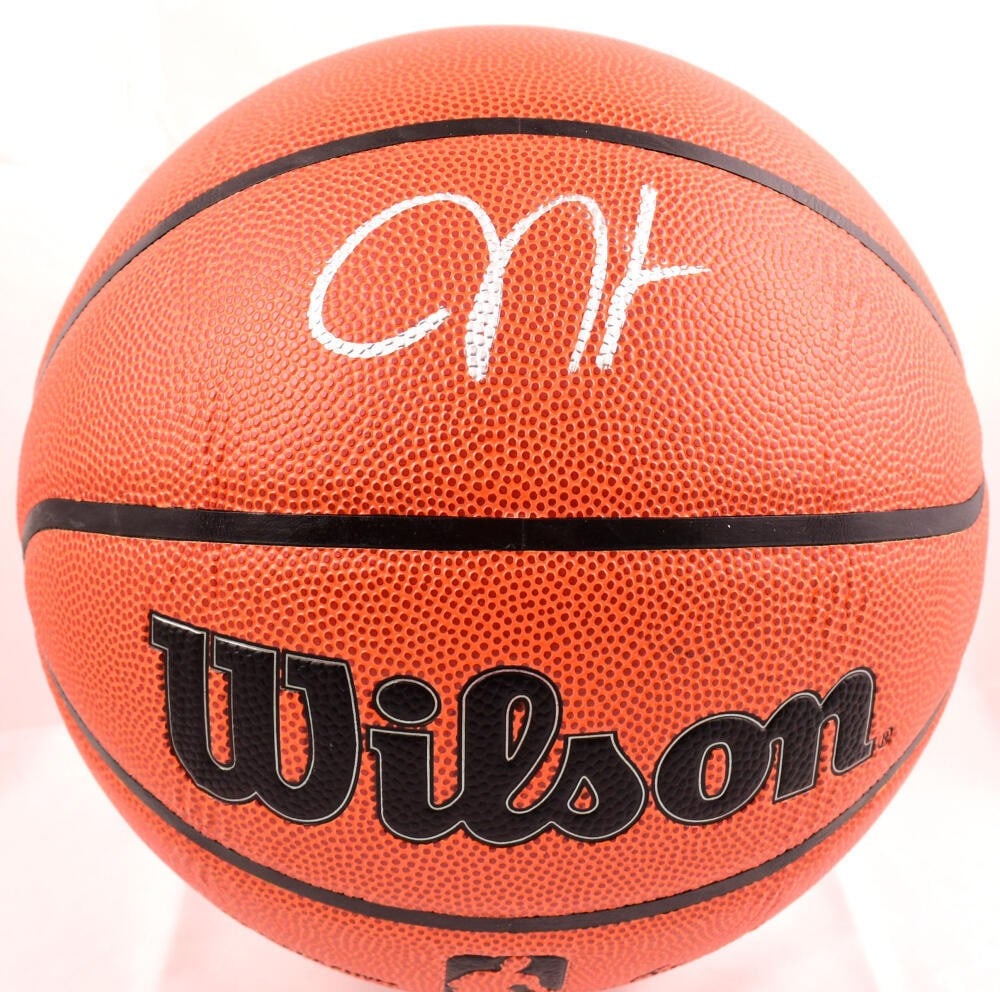 James Harden signed Wilson NBA basketball Beckett hologram silver (1 of 3)