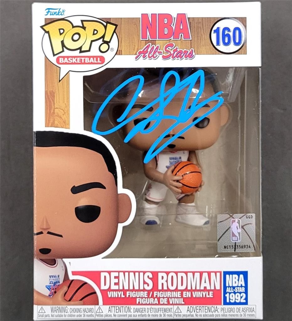 Dennis Rodman Signed Funko Pop Pistons 1992 NBA All-Star Beckett Authenticated (1 of 6)