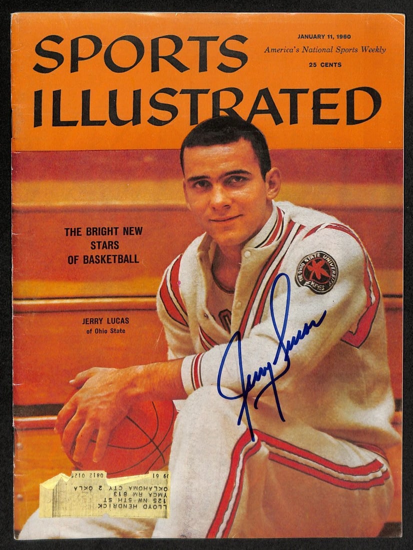 Jerry Lucas Autographed 1960 Sports Illustrated Magazine JSA Certified Ohio State: Jerry Lucas Autographed 1960 Sports Illustrated Magazine JSA Certified Ohio State This is an original 1/11/1960 Sports Illustrated magazine featuring Jerry Lucas, a notable player in NCAA basketball. 