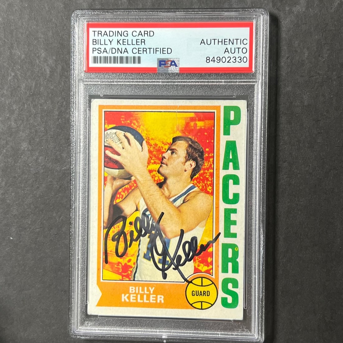 1974 Topps #201 Billy Keller Signed Card PSA/DNA Authenticated Pacers (1 of 2)