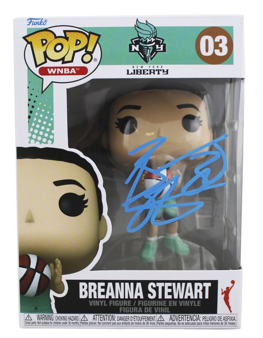 Breanna Stewart JSA Certified Autographed New York Liberty Pop Vinyl Figure #03 (1 of 7)