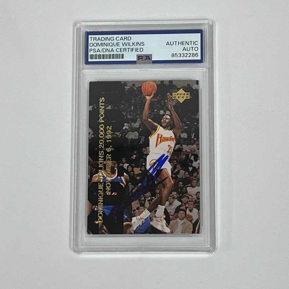 1993 NBA SP2 Dominique Wilkins Signed Card PSA Authenticated Atlanta Hawks: 1993 NBA SP2 Dominique Wilkins Signed Card PSA Authenticated Atlanta Hawks Up for sale is a 1993 NBA Upper Deck SP2 card featuring the renowned Dominique Wilkins, who is famous for his time with the A
