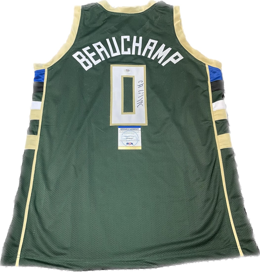 Marjon Beauchamp Autographed Jersey Milwaukee Bucks PSA/DNA Authentic: Marjon Beauchamp Autographed Jersey Milwaukee Bucks PSA/DNA Authentic This original stitched jersey, autographed by Marjon Beauchamp of the Milwaukee Bucks, is a must-have for any basketball fan. The 