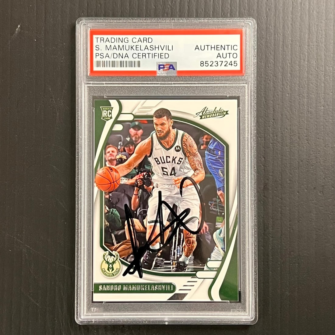 2021-2022 Panini Chronicles Absolute #200 Sandro Mamukelashvili Auto PSA/DNA Authenticated Card: 2021-2022 Panini Chronicles Absolute #200 Sandro Mamukelashvili Auto PSA/DNA Authenticated Card This is a signed 2021-2022 Panini Chronicles Absolute #200 card featuring Sandro Mamukelashvili, who is 