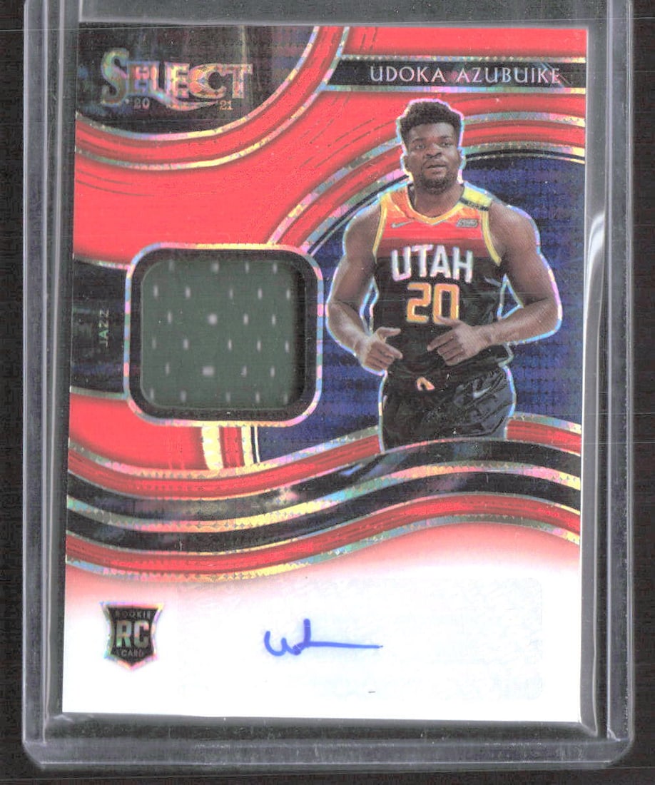 Udoka Azubuike 2020-21 Select RPA Neon Orange Pulsar NBA Card: Udoka Azubuike 2020-21 Select RPA Neon Orange Pulsar NBA Card This collectible basketball card features Udoka Azubuike, a player for the Utah Jazz. Manufactured in 2020 by Select, this card showcases 