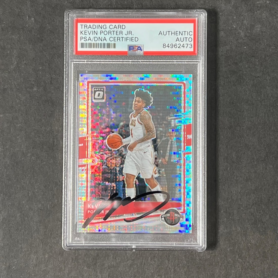 2020-21 Panini Donruss Optic #115 Kevin Porter Jr. Signed Card PSA Authenticated (1 of 2)
