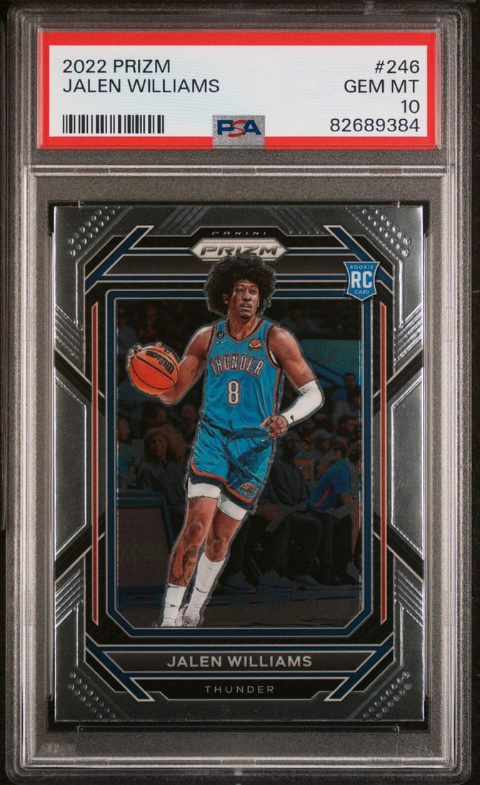 2022 Panini Prizm Jalen Williams Rookie Card PSA 10 Graded NBA (1 of 2)