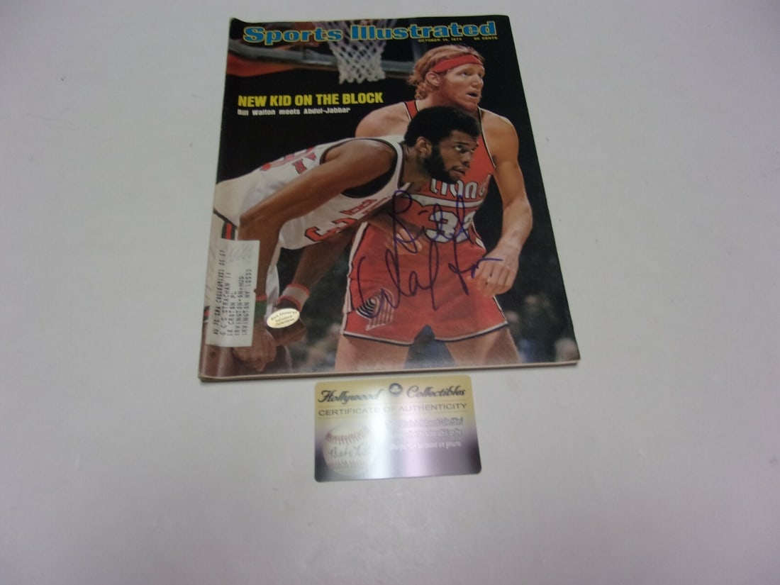 Signed Sports Illustrated Magazine Featuring Bill Walton Portland Trail Blazers HOF COA (1 of 1)