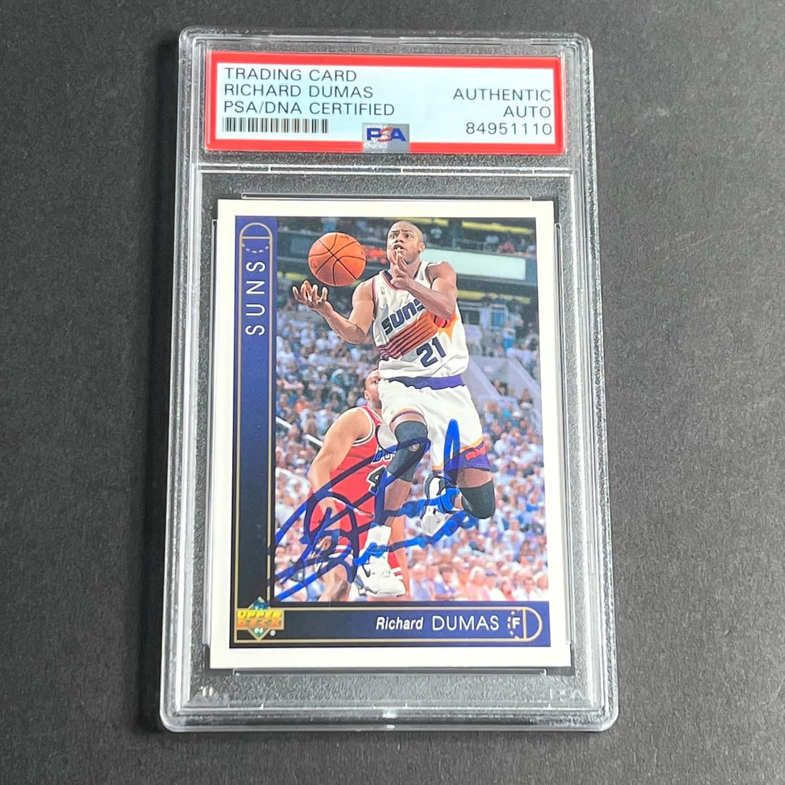 1992-93 Upper Deck #58 Richard Dumas Signed PSA/DNA Card Phoenix Suns (1 of 2)