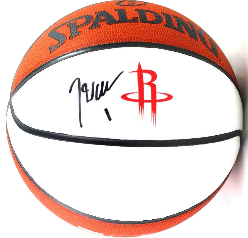 Autographed Spalding White Panel Basketball John Wall Beckett Houston Rockets (1 of 9)
