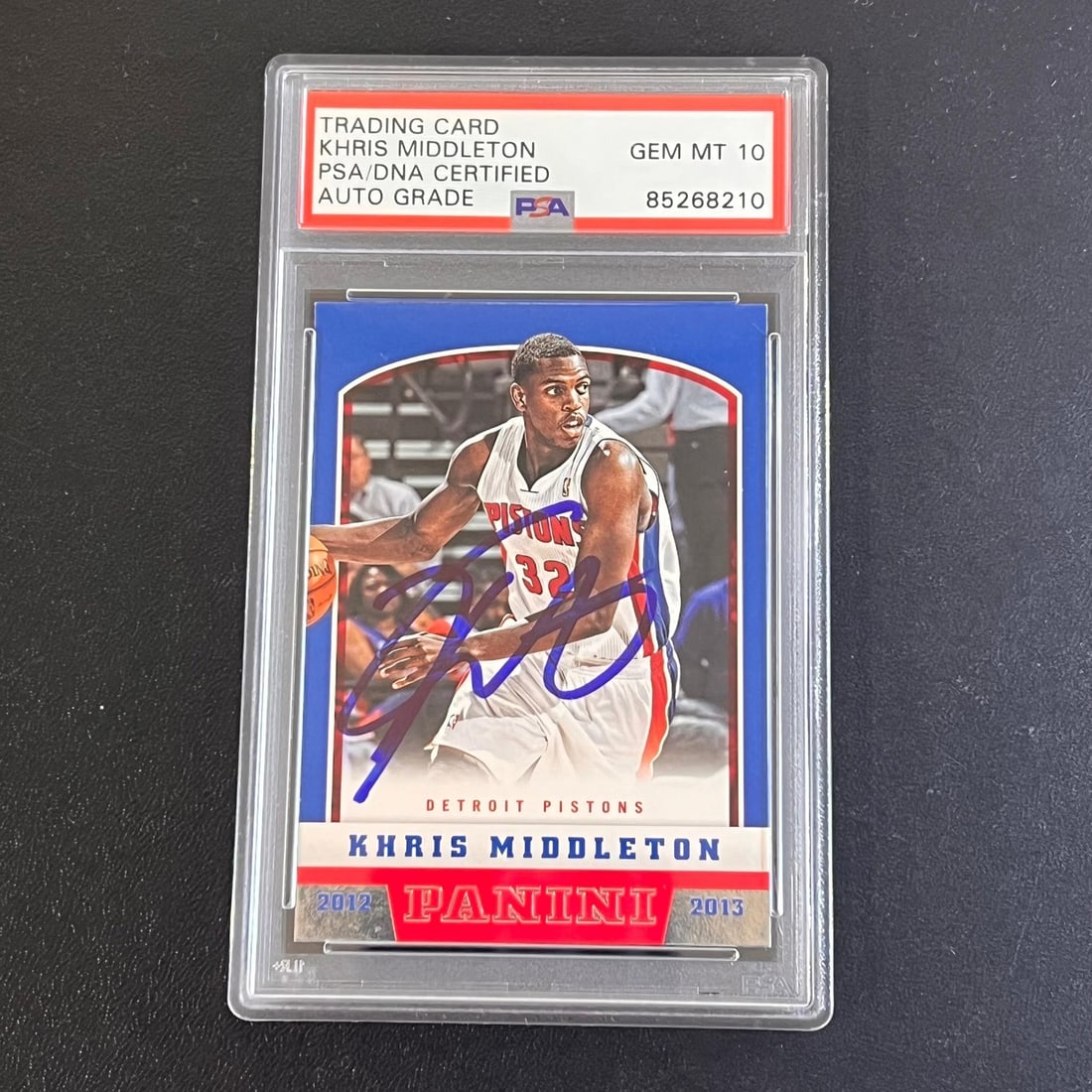 PSA Authenticated Khris Middleton 2012-13 Panini Basketball Card #276 (1 of 2)