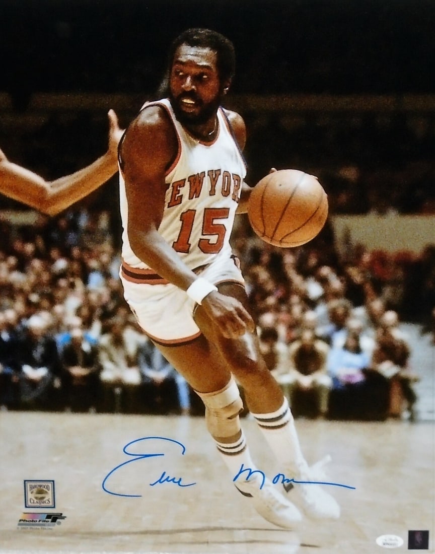 Earl Monroe signed New York Knicks 16x20 photo JSA (1 of 3)