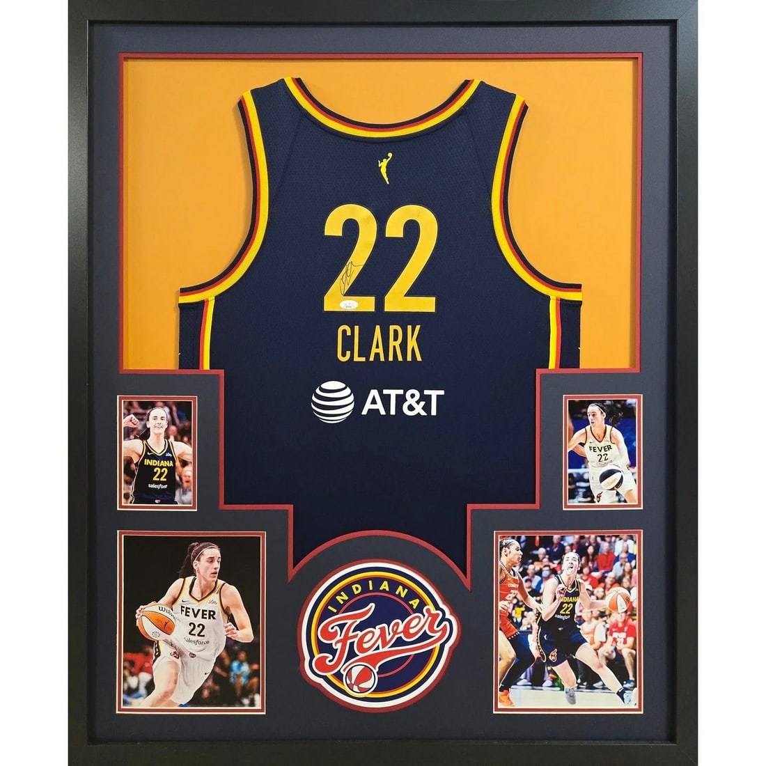 Framed Indiana Fever Jersey Signed by Caitlin Clark with JSA Authentication (1 of 2)