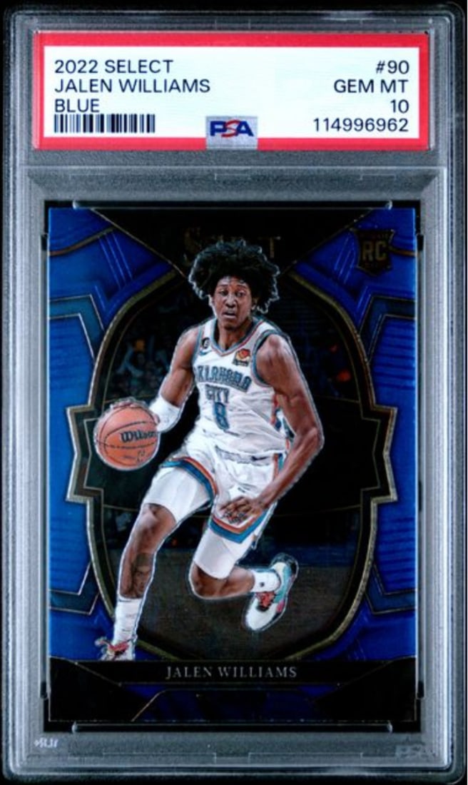 PSA 10 Jalen Williams 2022 Blue Select Rookie Card #90 (1 of 2)