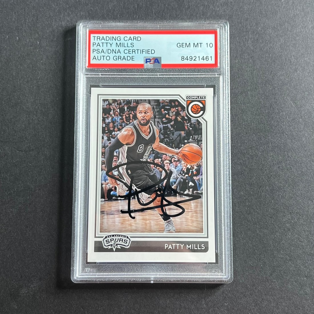 2016-17 Panini Complete Patty Mills Signed Card PSA/DNA Slabbed Spurs (1 of 2)