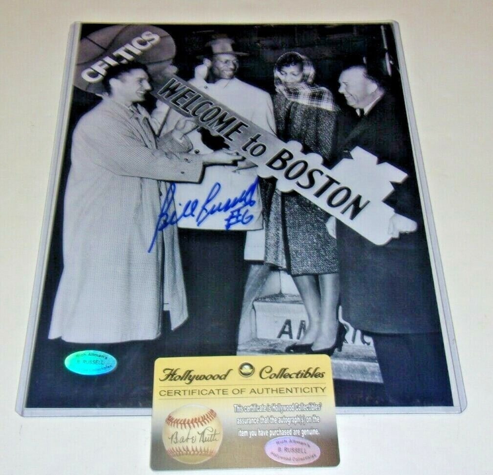Bill Russell Autographed Original 8x10 Photo Boston Celtics Hall of Fame 1975: Bill Russell Autographed Original 8x10 Photo Boston Celtics Hall of Fame 1975 This is an original 8x10 photo signed by Bill Russell, the legendary Boston Celtics player and Hall of Fame inductee (1975