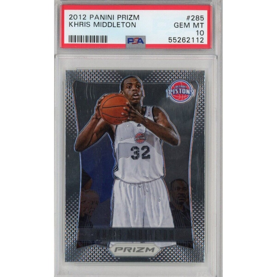 2012-13 Panini Prizm Khris Middleton Rookie Card PSA 10 Graded (1 of 2)