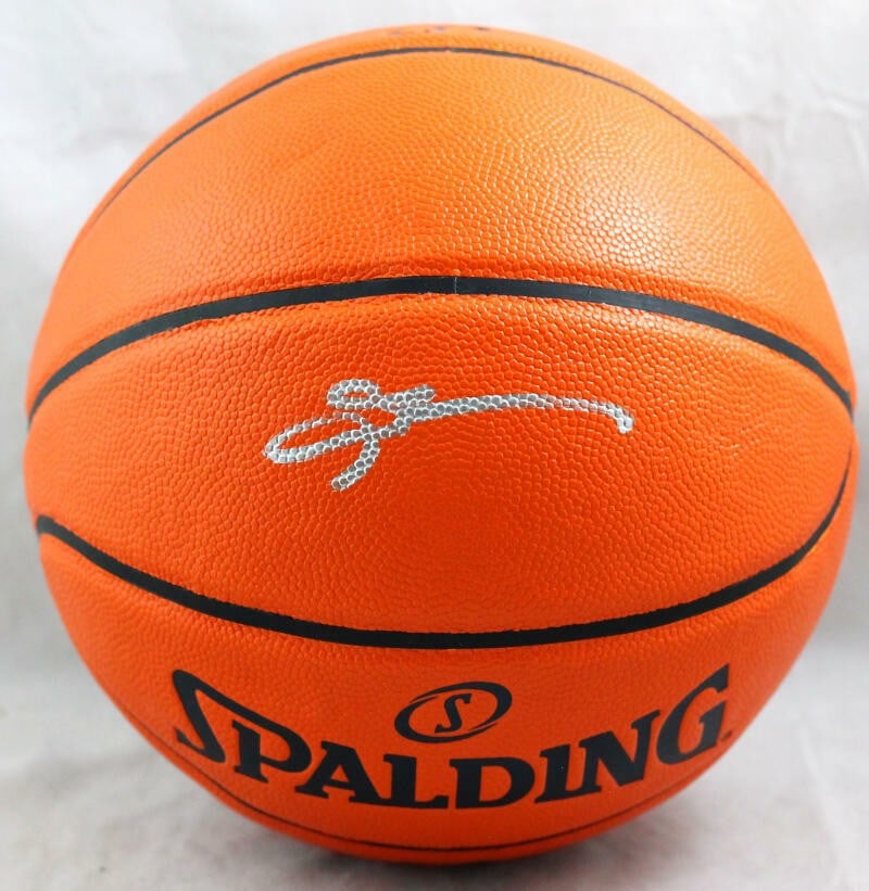 Allen Iverson Autographed NBA Spalding Basketball Beckett Authenticated: Allen Iverson Autographed NBA Spalding Basketball Beckett Authenticated This official NBA Spalding basketball is signed by Allen Iverson and authenticated by Beckett. The ball is an original item from