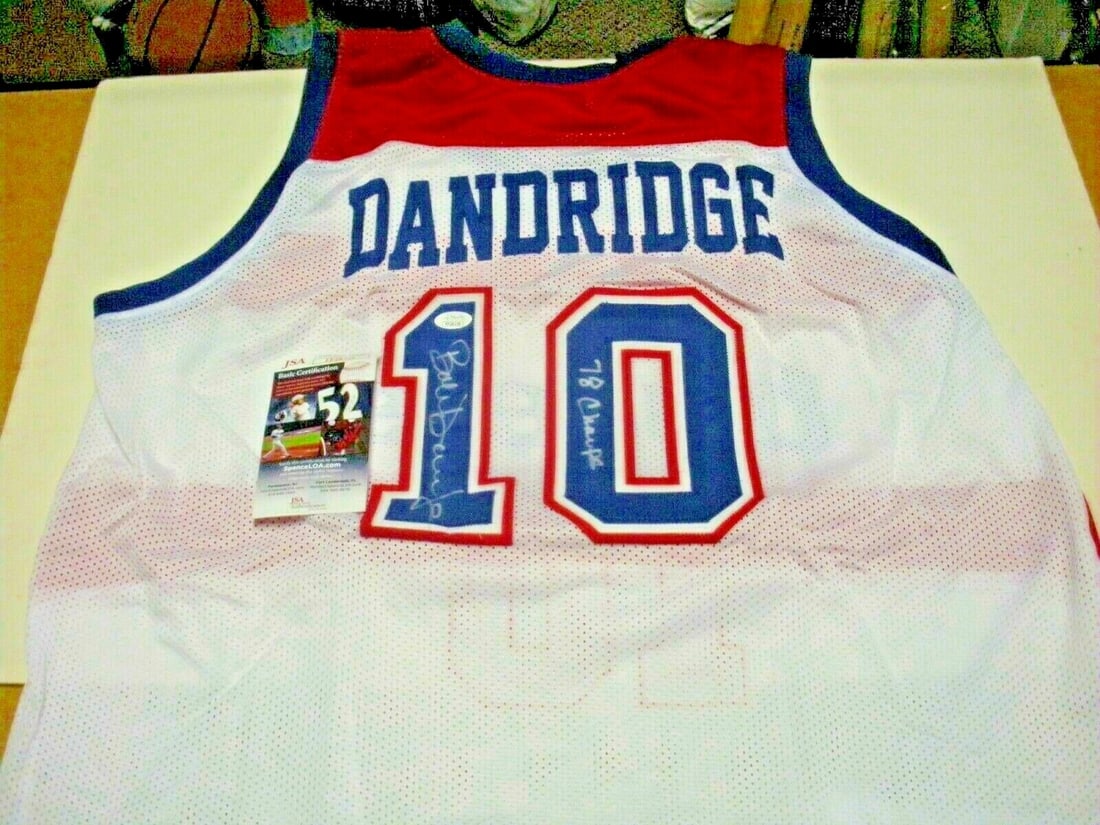 Signed Jersey Bob Dandridge Washington Bullets 1978 Champions JSA COA (1 of 2)