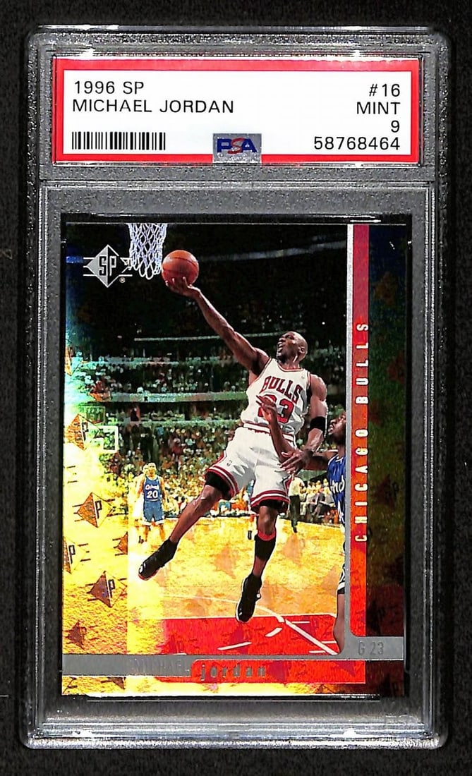 PSA 9 1996 Upper Deck SP 16 Michael Jordan Basketball Card (1 of 2)