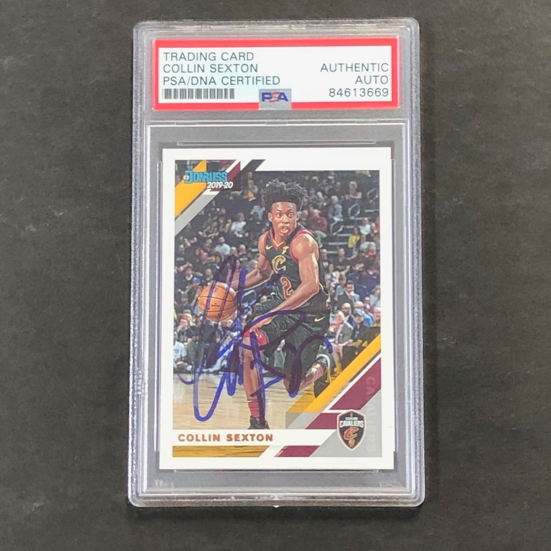 2019-20 Donruss #41 Collin Sexton Autographed Card PSA Slabbed Cavaliers (1 of 2)