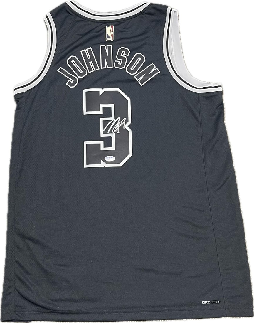 Keldon Johnson Autographed Jersey PSA/DNA San Antonio Spurs (1 of 2)
