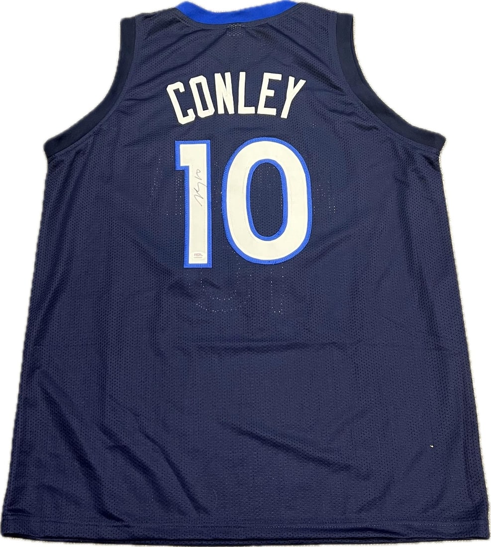 Mike Conley Minnesota Timberwolves Autographed Stitched Jersey PSA/DNA (1 of 2)