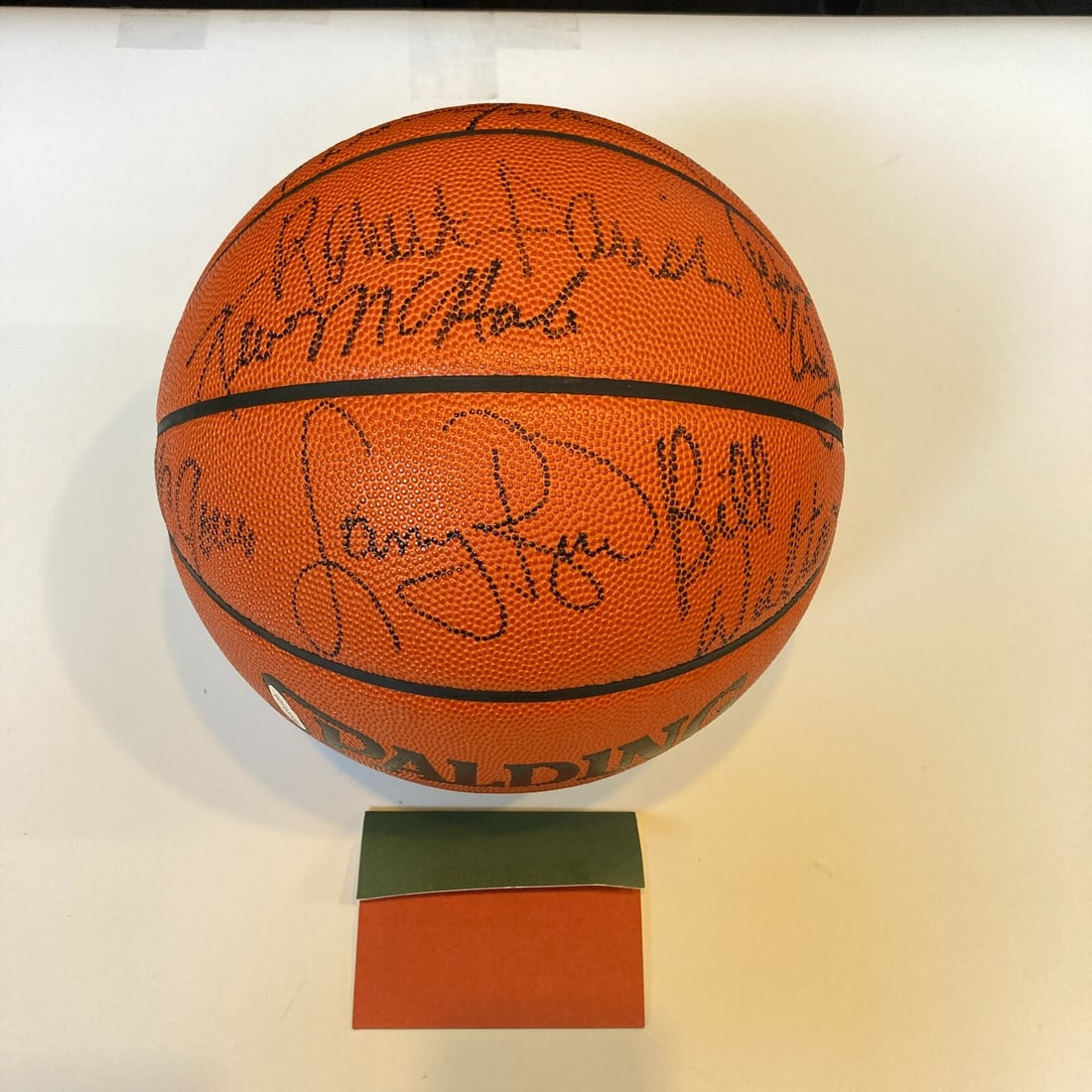 Rare 1985-86 Boston Celtics Signed NBA Game Basketball UDA (1 of 11)