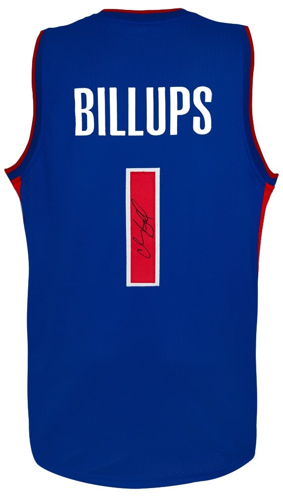 Chauncey Billups Signed Pistons Blue Custom Jersey with COA: Chauncey Billups Signed Pistons Blue Custom Jersey with COA Celebrate the legacy of Chauncey Billups with this signed blue custom basketball jersey from the Detroit Pistons. This original jersey featu