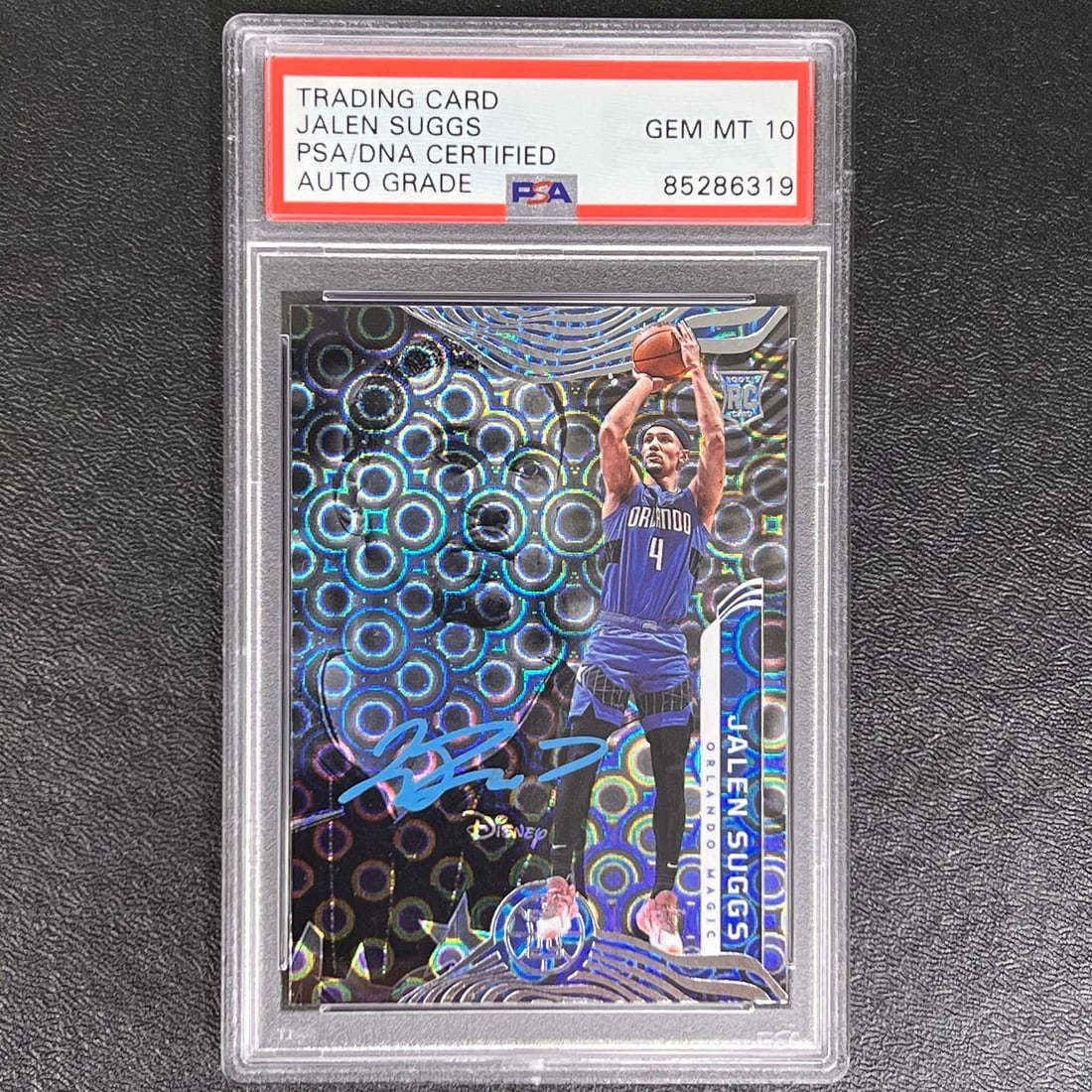 2021-22 Panini Illusions Jalen Suggs Signed Card PSA/DNA Authenticated (1 of 2)