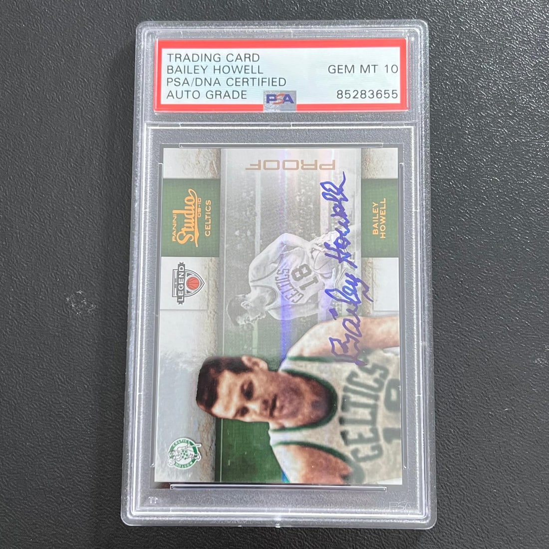 2010 Panini Studio Legends Bailey Howell Signed Card PSA/DNA 2x NBA Champ (1 of 2)