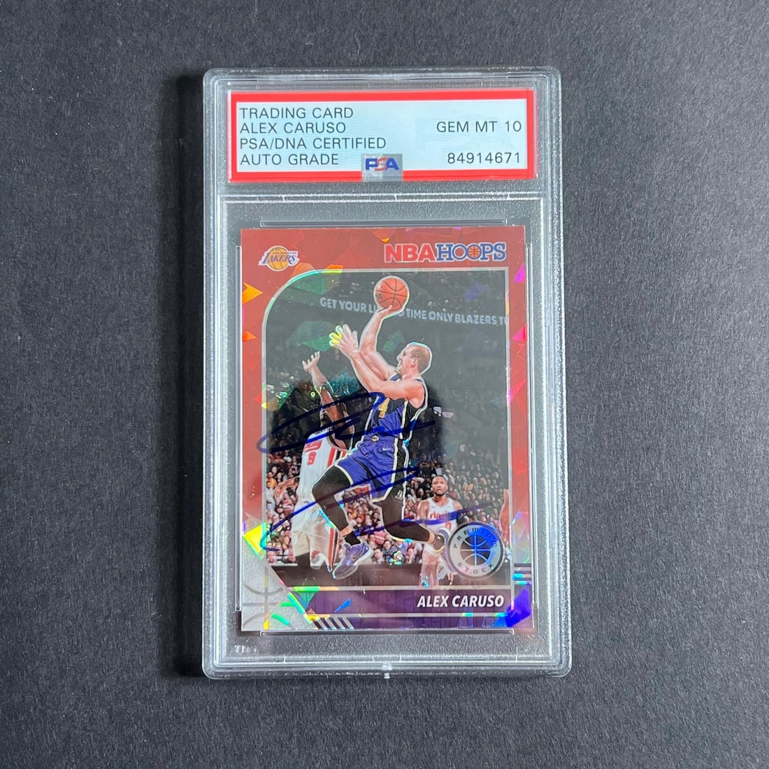 2019 NBA Hoops #5 Alex Caruso Signed PSA 10 Slabbed Card Lakers (1 of 2)