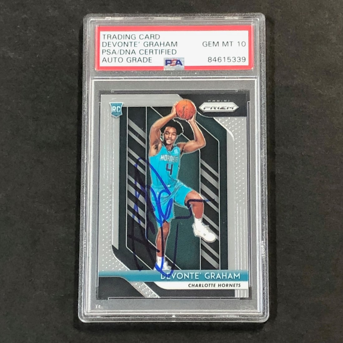 Devonte' Graham 2018 Panini Prizm #288 PSA DNA Autographed Basketball Card (1 of 2)