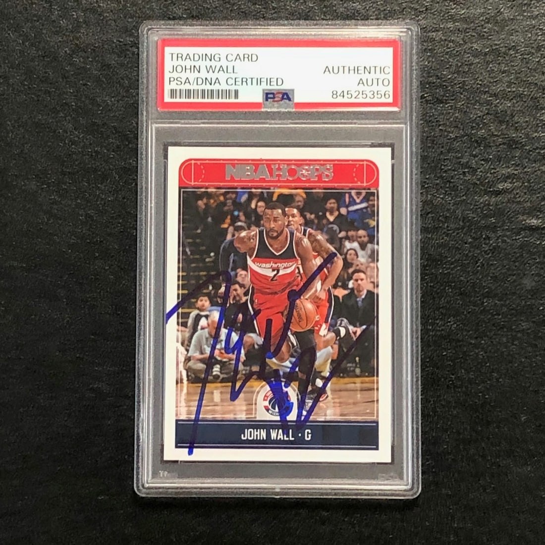 2017 NBA Hoops John Wall Signed Card #244 PSA Authenticated Wizards (1 of 2)
