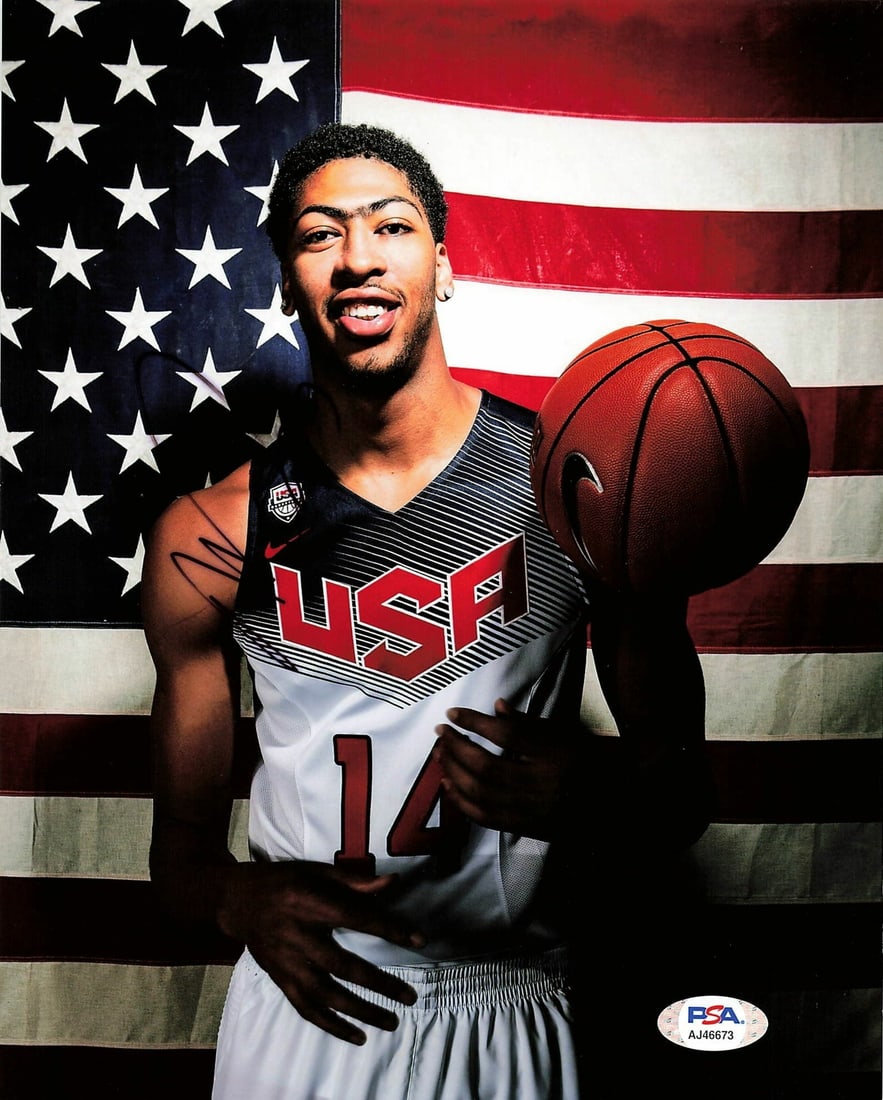 Anthony Davis Team USA Signed 8x10 Photo PSA/DNA Authentic (1 of 1)