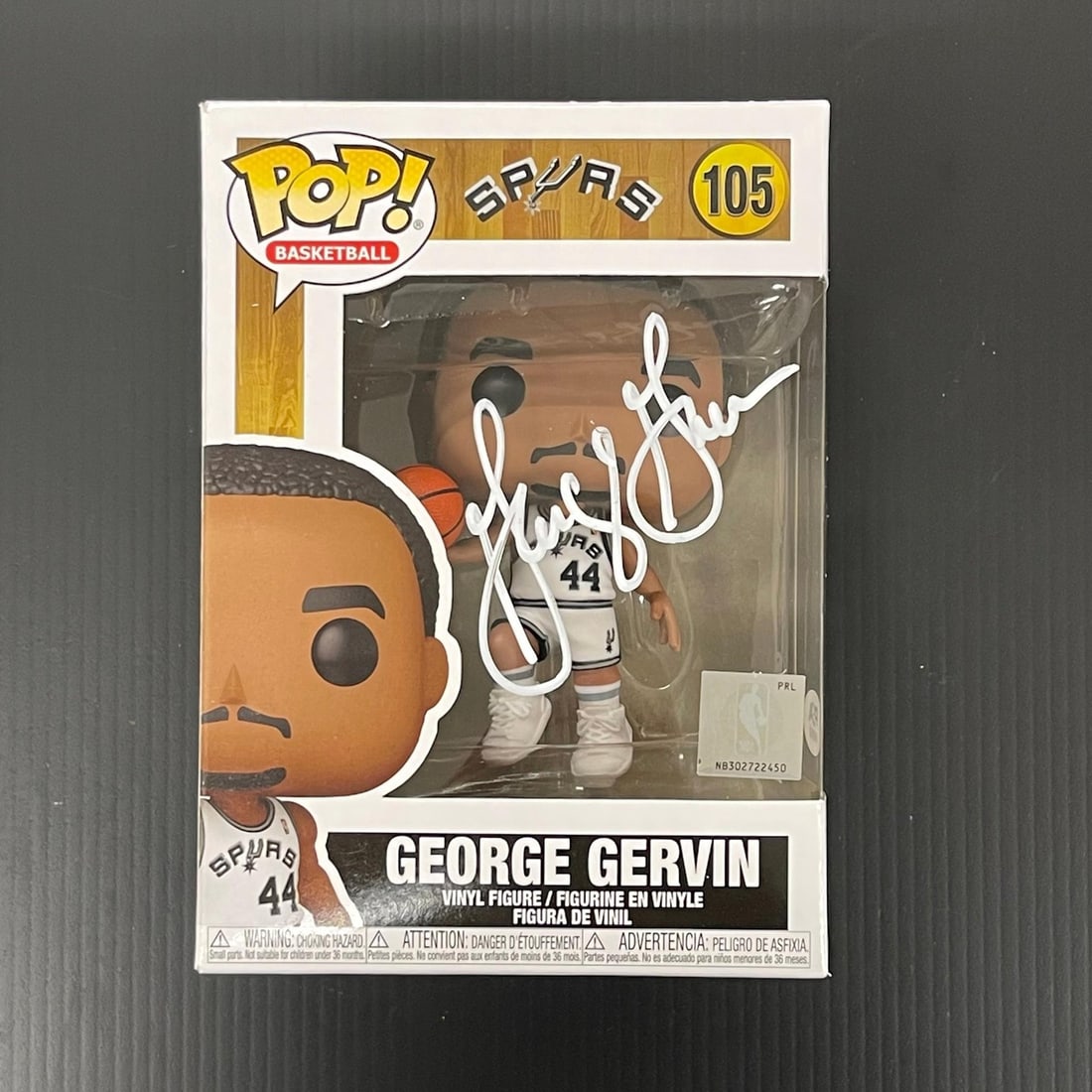 PSA DNA authenticated George Gervin signed Funko Pop San Antonio Spurs (1 of 2)