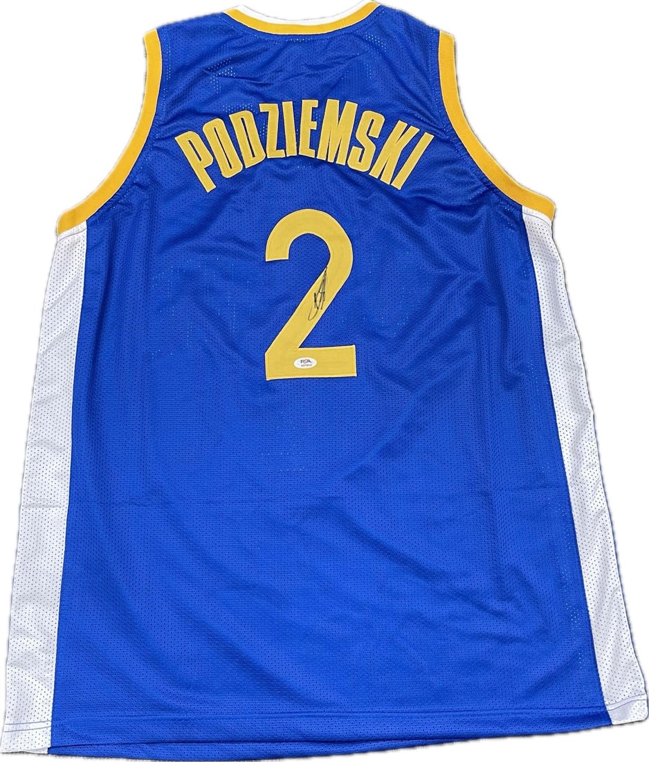 Brandin Podziemski Autographed Jersey PSA/DNA Golden State Warriors: Brandin Podziemski Autographed Jersey PSA/DNA Golden State Warriors This is a pre-owned jersey autographed by Brandin Podziemski of the Golden State Warriors. The signature has been authenticated by P