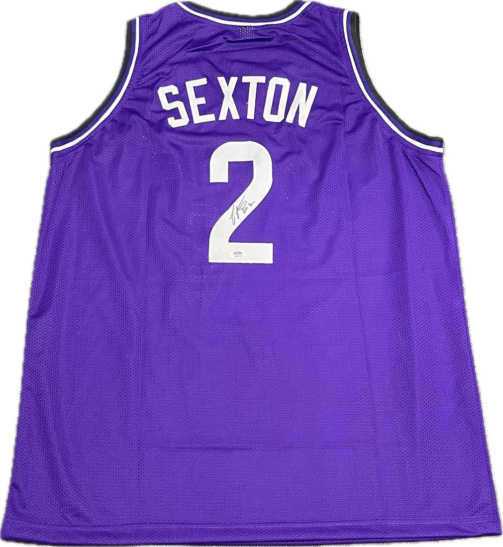 Collin Sexton Utah Jazz Signed Jersey Authenticated by PSA/DNA: Collin Sexton Utah Jazz Signed Jersey Authenticated by PSA/DNA This is an authentic autographed jersey by Collin Sexton, a player for the Utah Jazz. The signature has been verified by PSA/DNA, ensurin